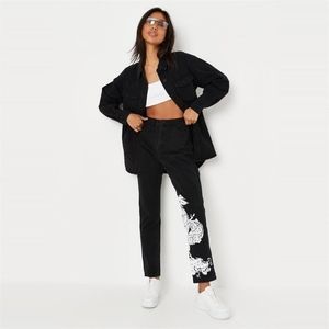 Missguided dragon print jeans